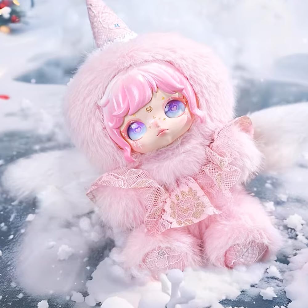 niannyyhouse Plüschpuppe Blind Box, Snow Trace Whispers Serie, 16,8 cm, gefüllte Plüschfiguren, niedliche Sammlerstück-Geschenke (1 Stück)