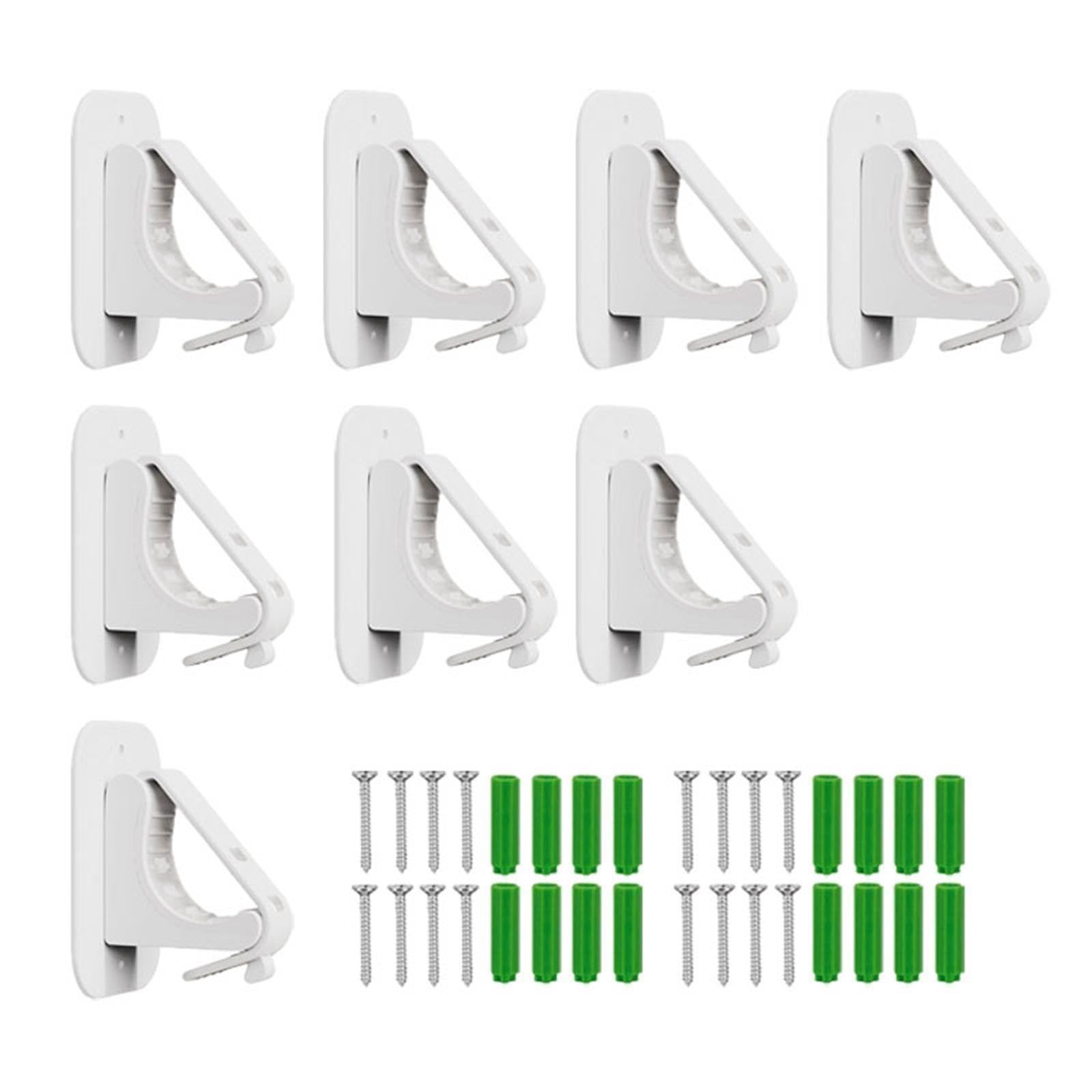 Paquet De 2/4/8 Support Tringle Rideaux en ABS sans Perçage