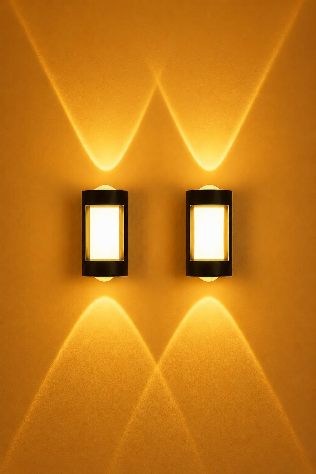 Modern 17_W/L Outdoor Wall Light for Entrance Gate | Waterproof Up Down LED Wall Lamp for Home Exterior, Balcony, Garden, Villa & Gate Pillar,(Pack of 2)-image-20