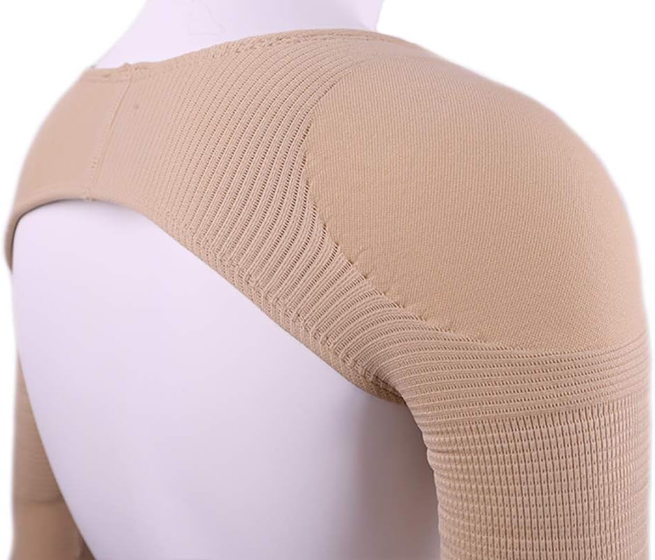 Women's Slimming Arm Shapers Back Shoulder Support Wrap Correct Posture (XL(fit US M ), Black) : Health & Household