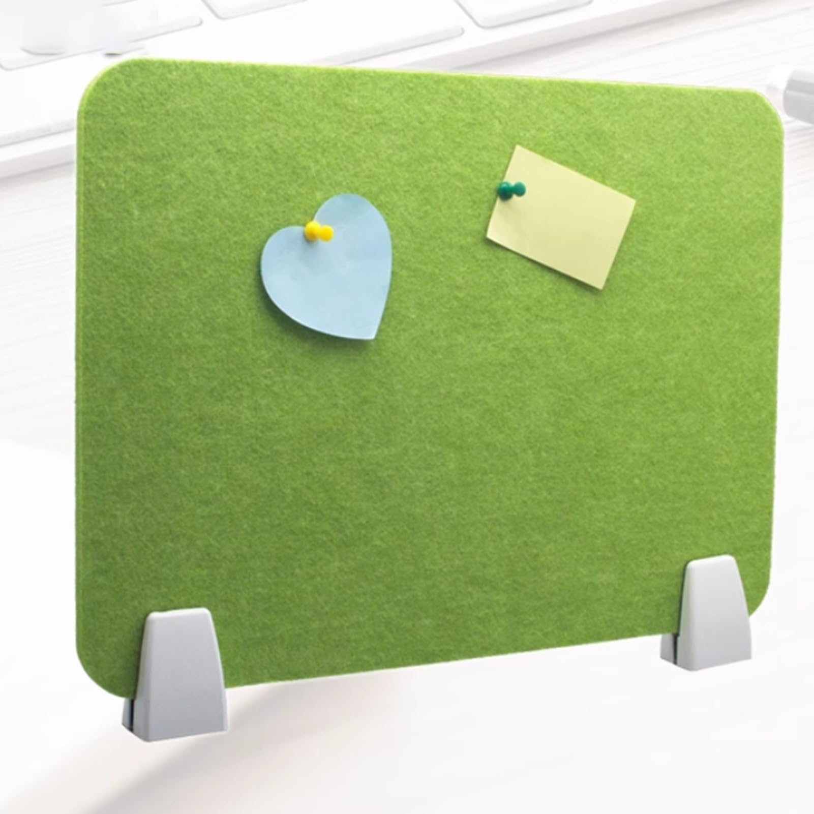 HJYCLFAZU Felt Desk Divider Panel - Noise Reduction & Visual Distraction Control, Classroom Partition, Green 50x30 cm, Perfect for Home Office Workspaces