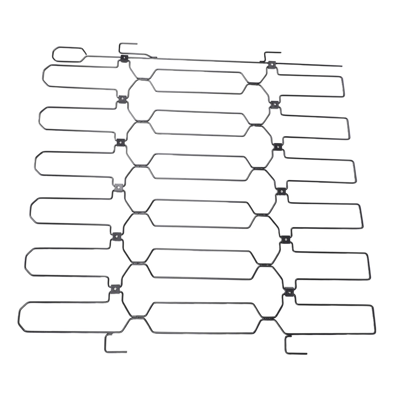 Pssopp Front Door Dog Barrier Retractable Metal Dog Gate, Safety Tall Entry Way Space Saving Pet Barrier for Home Front Door Doors, Furniture
