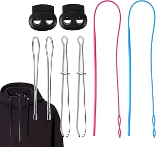 引き紐通しツール - ドローストリングを引っ張るためのプーラー通し器 - フレキシブルロープ用ループ反転工具 - フーディーと刺繡の初心者、仕立て屋、家庭のホビー、大学の寮のための