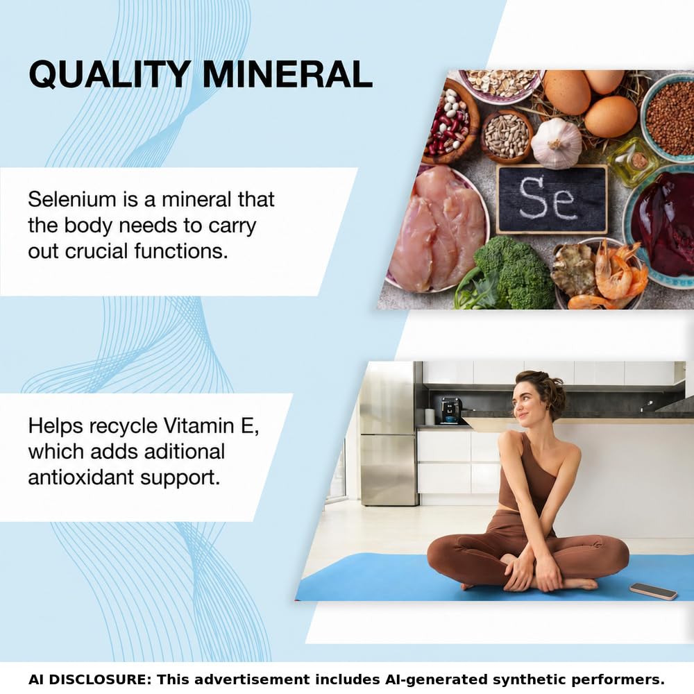 Puregen Labs Selenium 200 mcg Yeast Free Essential Mineral, 500 Tablets — Amazon image 5