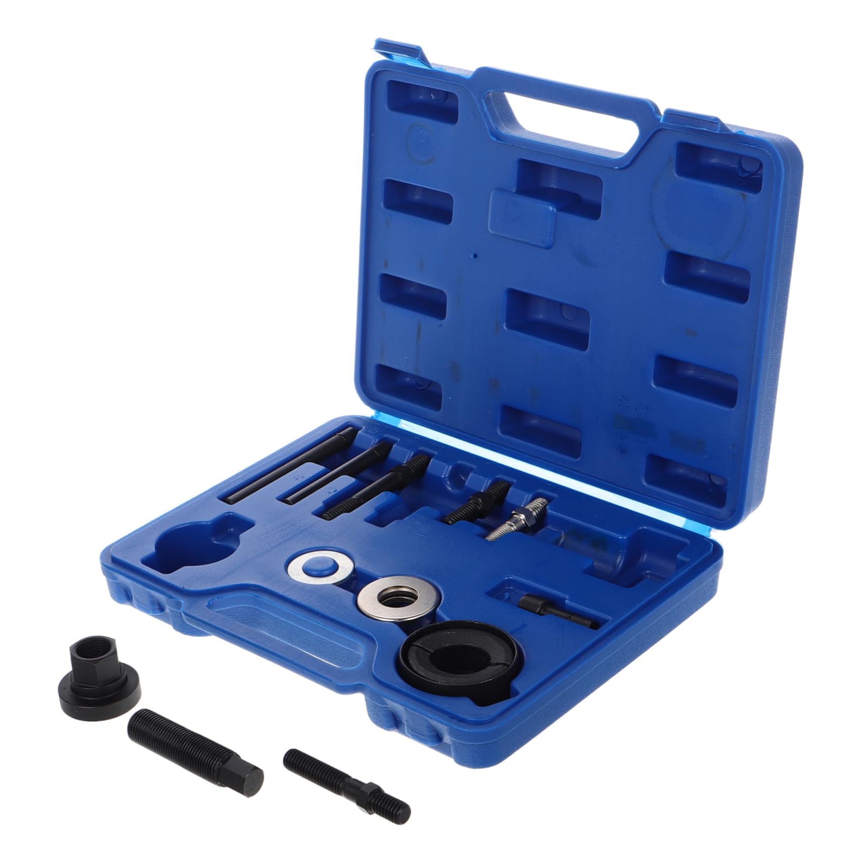 Gatuida Kit Estrattore e Installatore per Volante e Puleggia Pompa, Acciaio al Carbonio Rosso, Resistente All'usura, con Custodia per Officina Auto