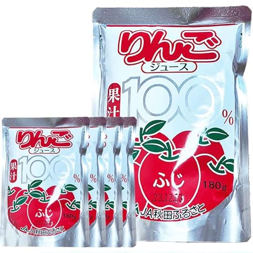 りんご ジュース 180ml × 20袋 果汁100% 無添加 JA秋田ふるさと りんご ジュース 母の日・手土産・お供え・ご家庭へのギフト