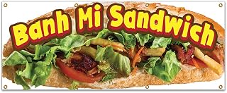 Banh MI Sandwich 96" Banner Concession Stand Food Truck Single Sided