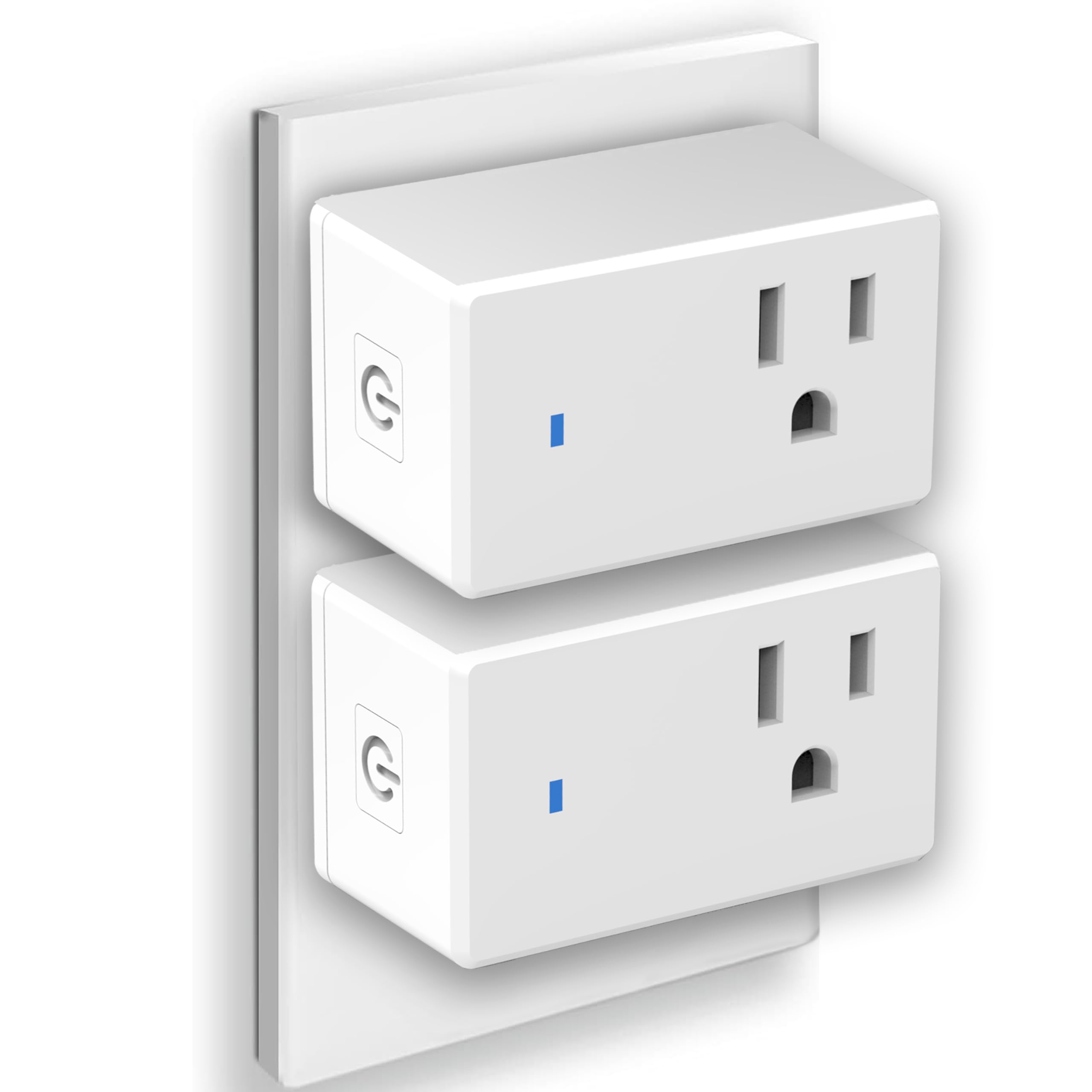 ExIoTy Mini Smart Plug, Compatible with Alexa, Simple Setup with One Voice Command, Voice Control, Remote Control, Timer & Schedule & Group Controller, Alexa Echo Required (2 Pack)