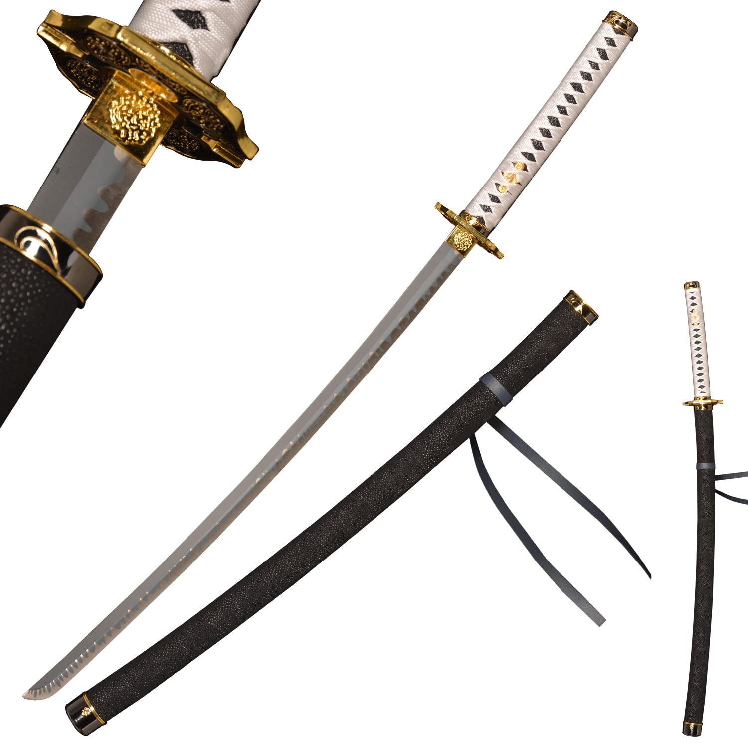 Stainless Steel Replica Swords - Devil Vergil Dante's Yamato Sword Katana Anime Cosplay Sword Real Metal,Extended Version,40inch /51inch