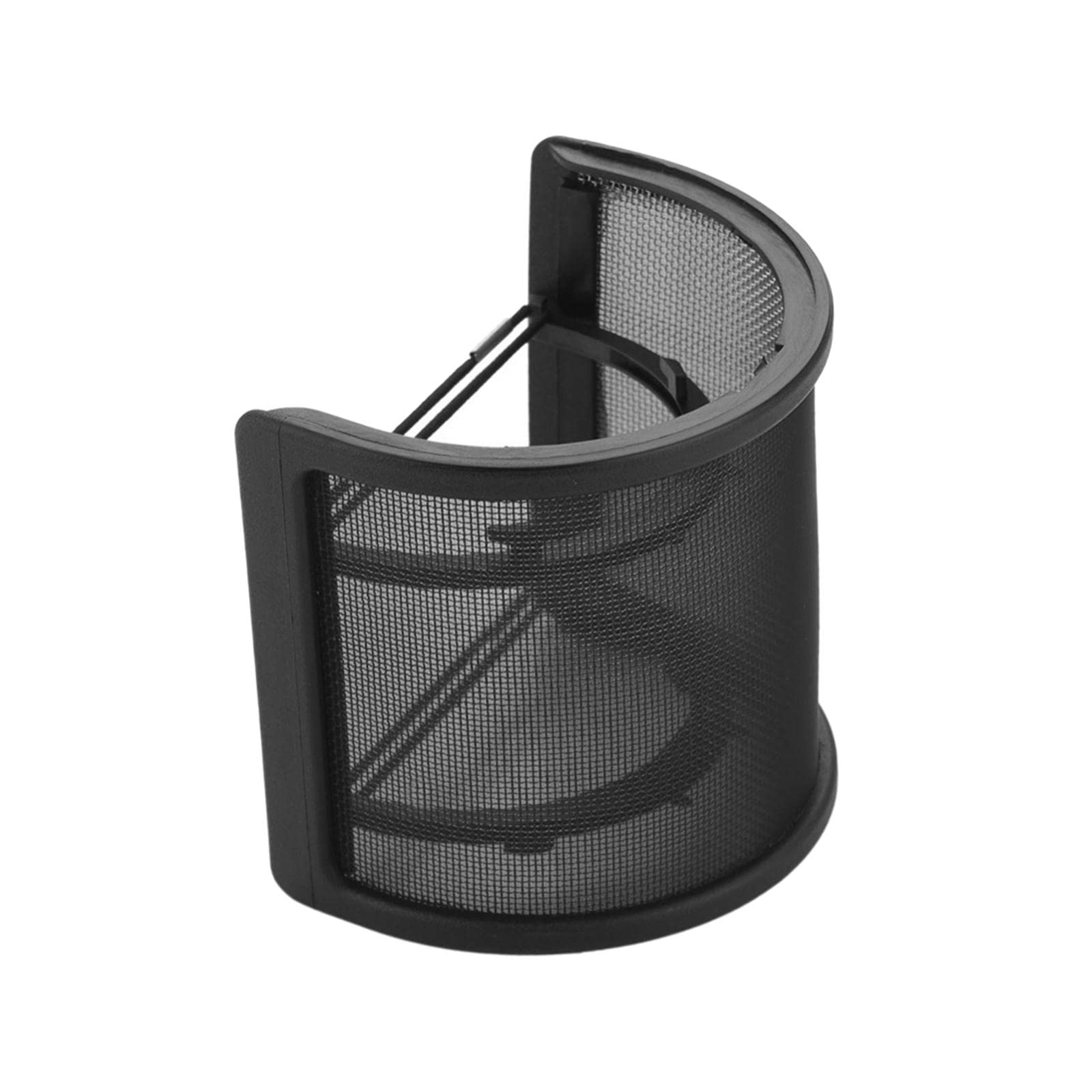 Microphone Pop Filter Handheld Mic Shield U Shape for Live Broadcasting Black Without Cotton-image-28