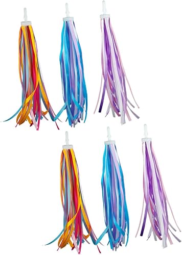 Miniatura 6 de BESPORTBLE 12 pcs Girls and Bike Kid Tassel Colorful Fabric Bicycles Grips Ribbon Tree Handlebar Boys Tassels Cycling Streamer Gifts Accessory Girl