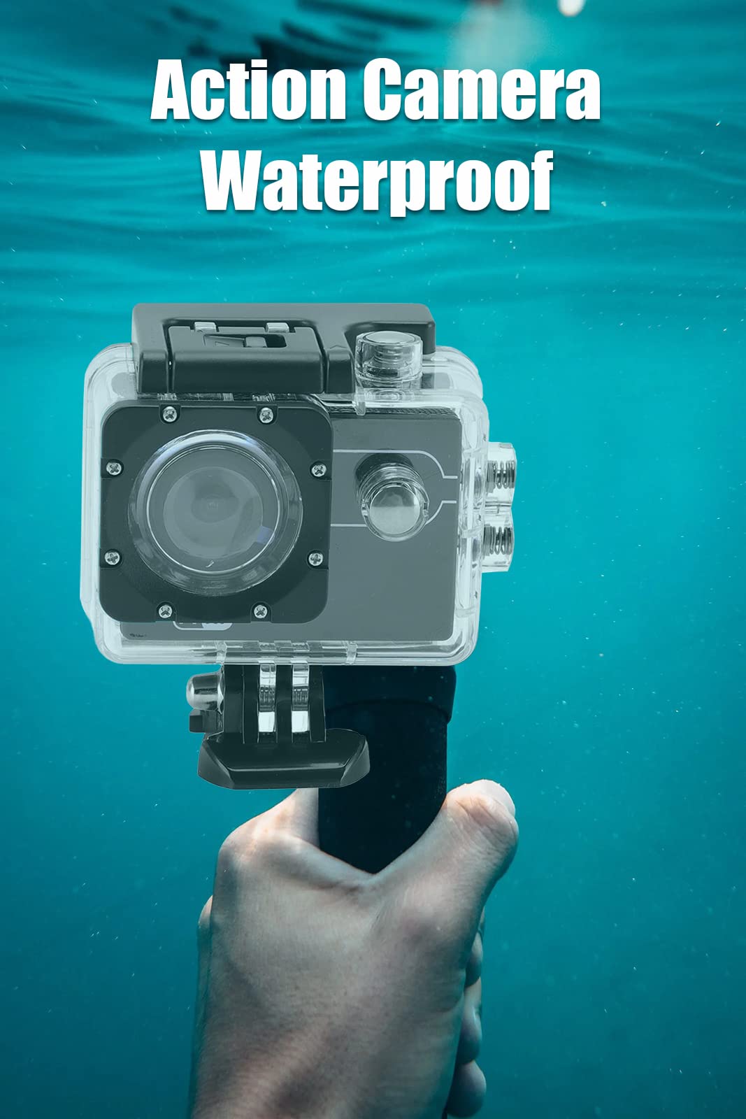 Kamera nurkowa WiFi Action, dostępne połączenie z aplikacją, wodoodporna kamera sportowa 4K High Definition z obiektywem szerokokątnym 170 stopni do podwodnej jazdy na rowerze na świeżym powietrzu