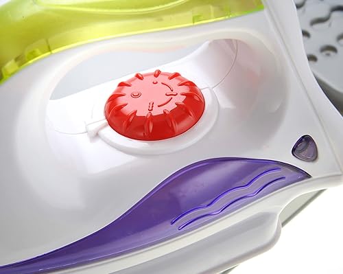 Miniatura 9 de PowerTRC Juego de ropa de simulación para niños pequeños, juego de tabla de planchar con luz y sonido realistas, secadora, colgador para niños,