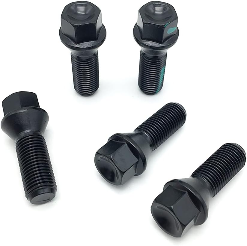 5 Pcs Wheel Lug Nuts M14 X 1.5 for BMW E83 X3 E65 745i 750i 760i Alpina B7 E66 745Li 750Li 760Li Replace 36136781152