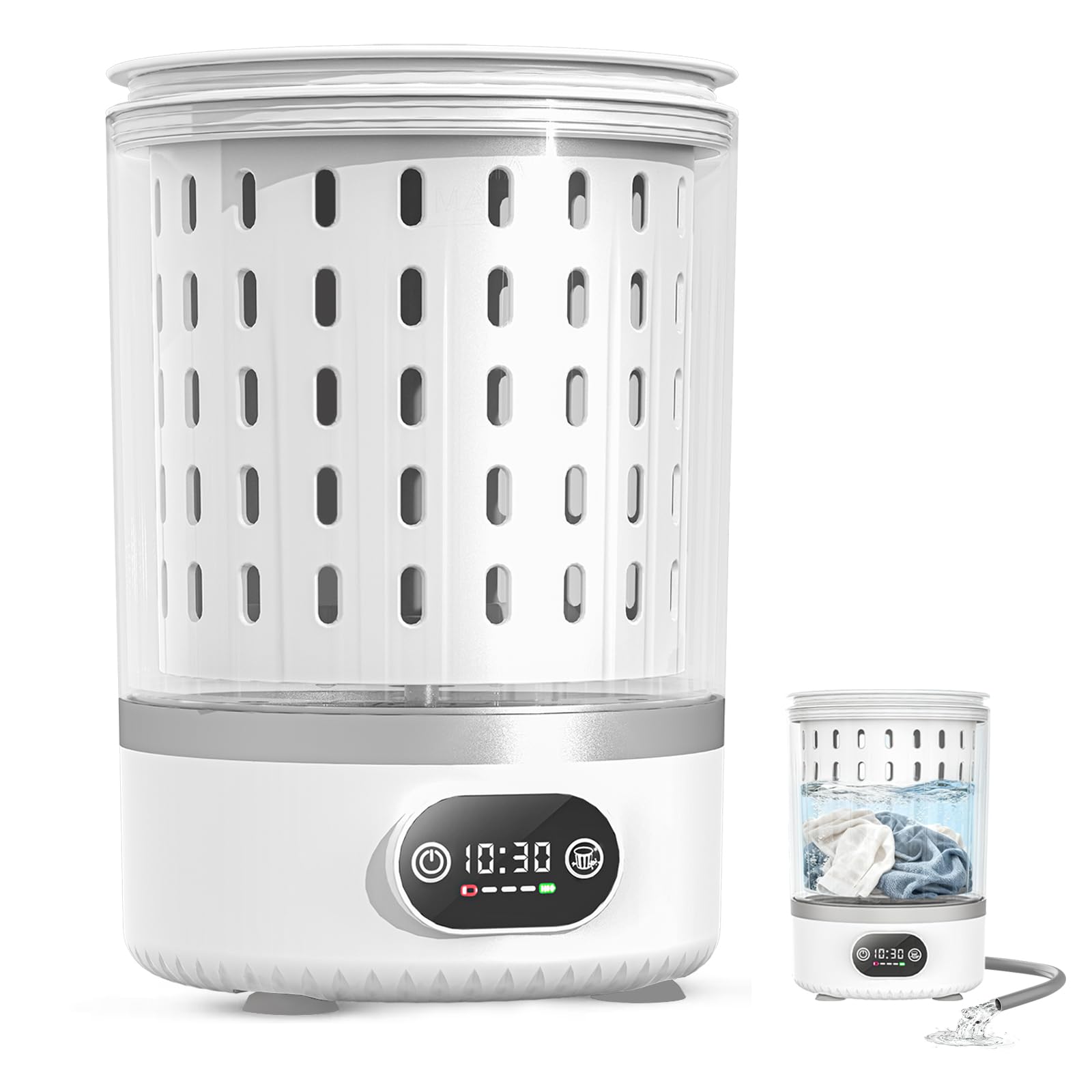 Photo 1 of Underwear Washing Machine, Upgrade 2.5L Mini Portable Washing Machine (White1)