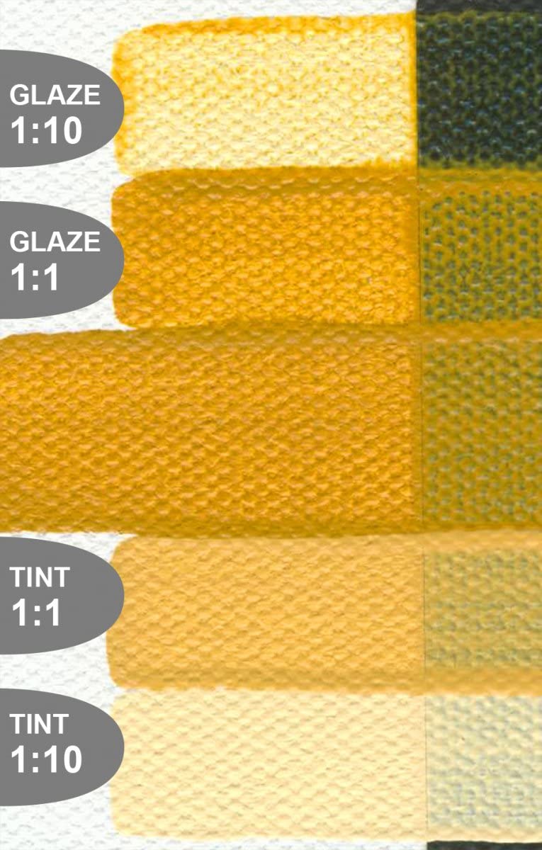 Golden Fluid Acrylic Paint 1 Ounce-Yellow Oxide - Image 3