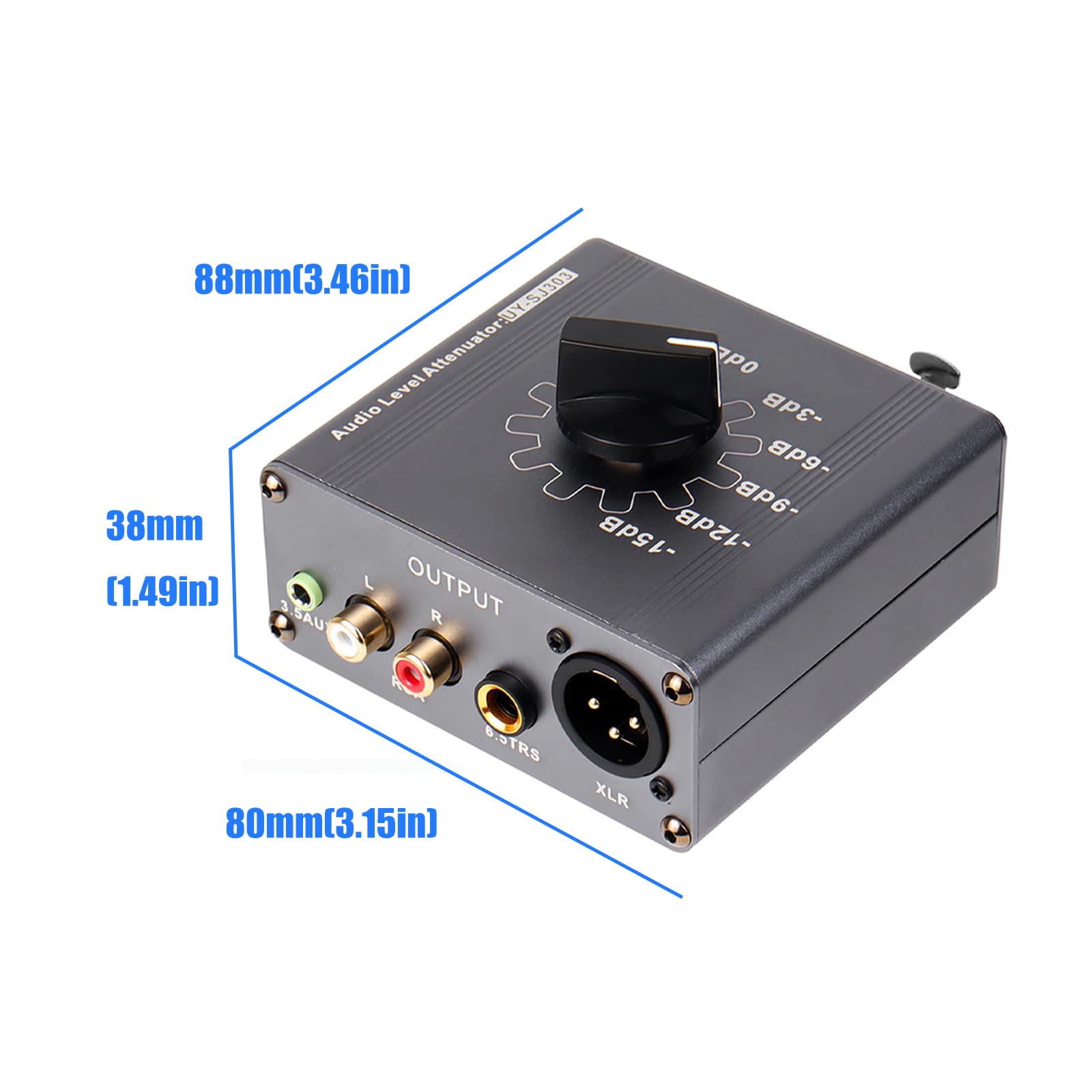 Attenuatore in Metallo XLR e 3, 5 mm per Sound Theater Attenuatore sonoro Professionale