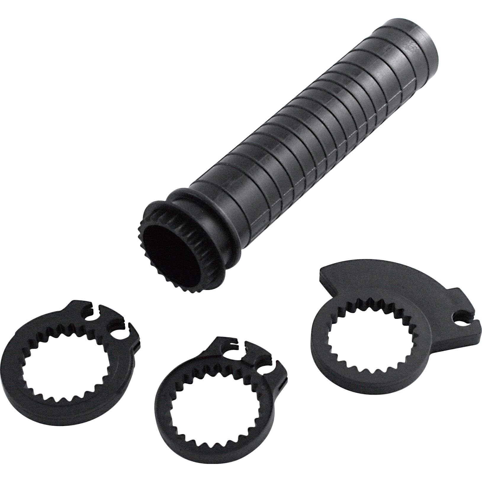 ShinYo Motorradgriffe Gasgriffdrehhülse universal für 22mm Lenker, Unisex, Multipurpose, Ganzjährig, Kunststoff, schwarz