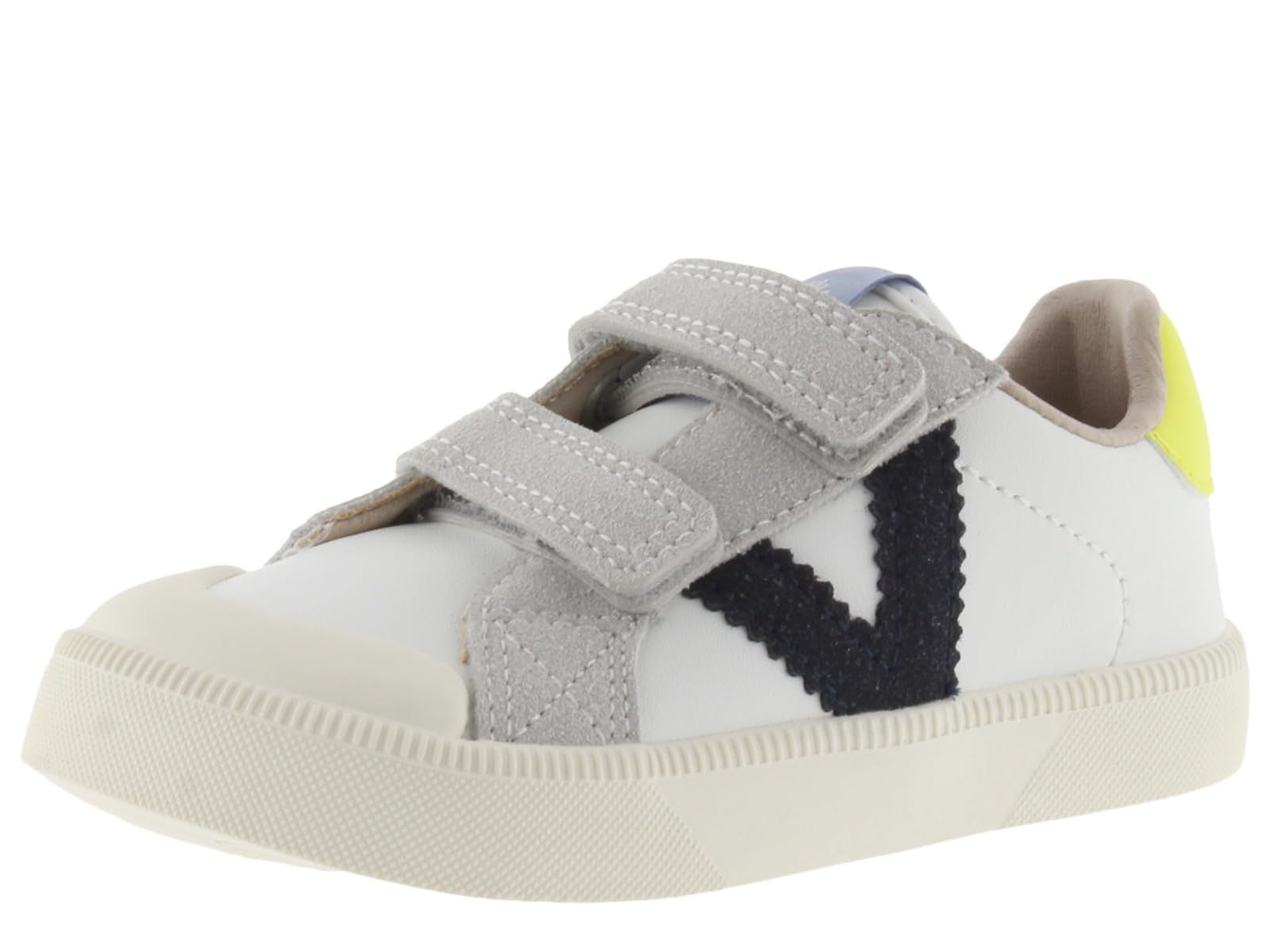 victoria Basket Unisex Oliver Barefoot Efecto Piel & Piezas En Contraste & Tiras Adherentes 1356101 para Niños