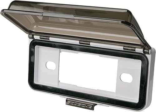 Scosche ACM3W - Kit de tablero para cubierta de receptor estéreo Aqua Marine con puerta superior abatible, color blanco