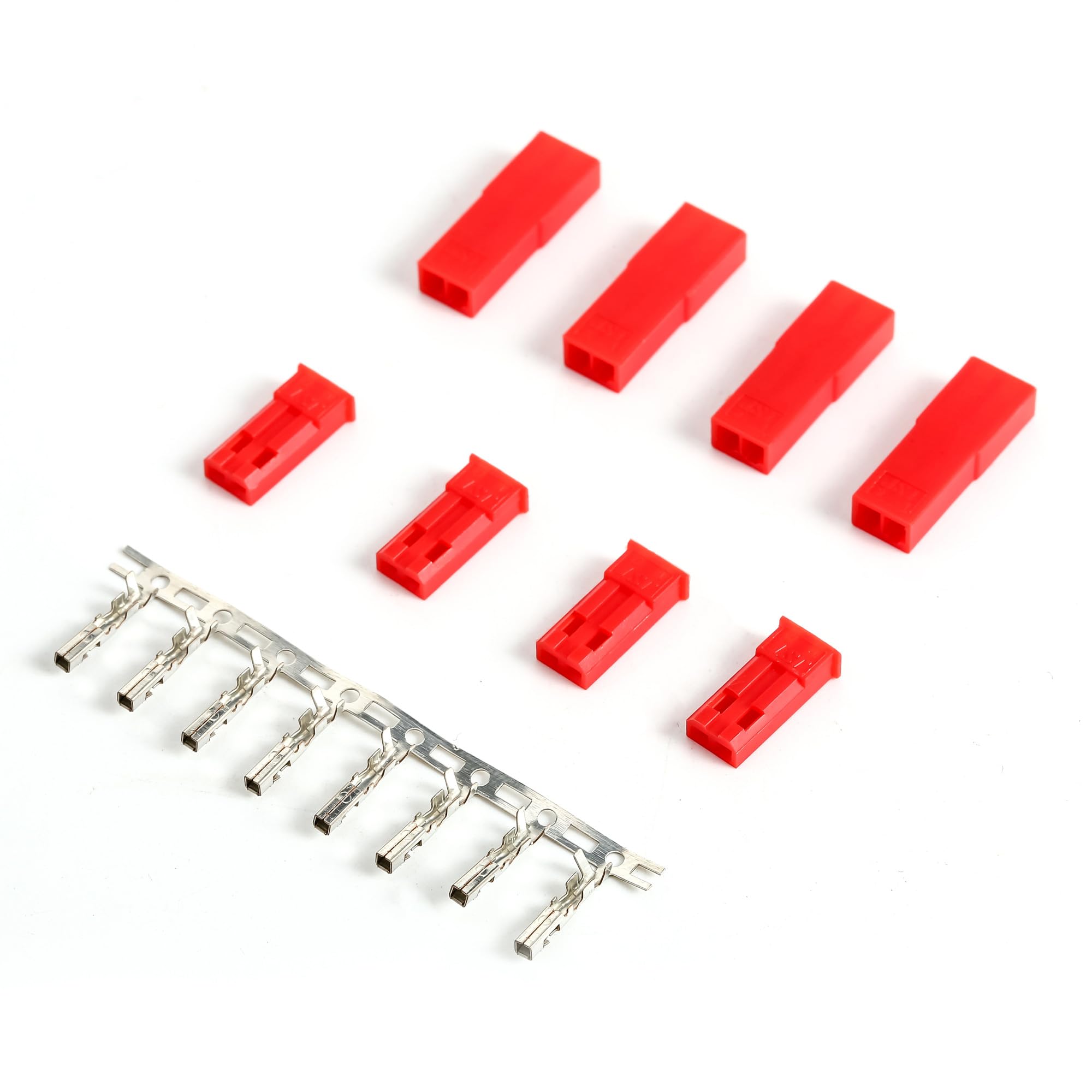 360pcs SYP 2.54mm 2Pin Red Male Female Plug Housing Crimp Terminal Connector Kit JST-SYP — Amazon image 5