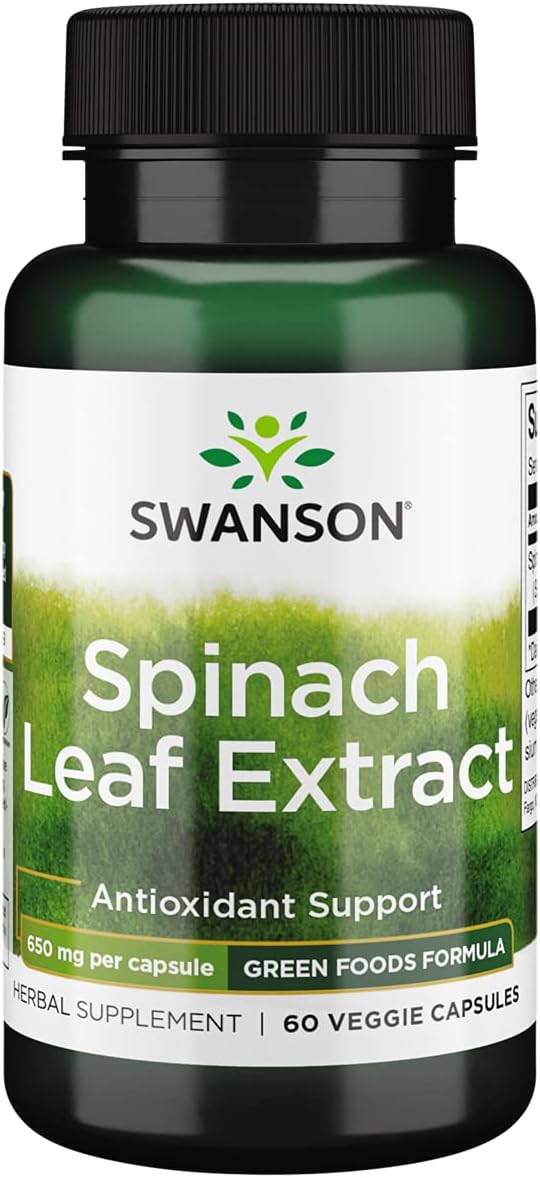 Swanson Spinach Leaf Extract Herbal Supplement Promoting