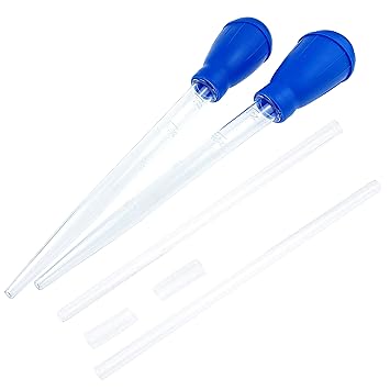 NVAAV Coral Feeder, Long Syringe Tube for Aquarium Excreta Cleaner/Feeding Gold Fish, SPS, HPS,Reef, Anemones, Eels, Lionfish and Other Organisms (2 Pack)