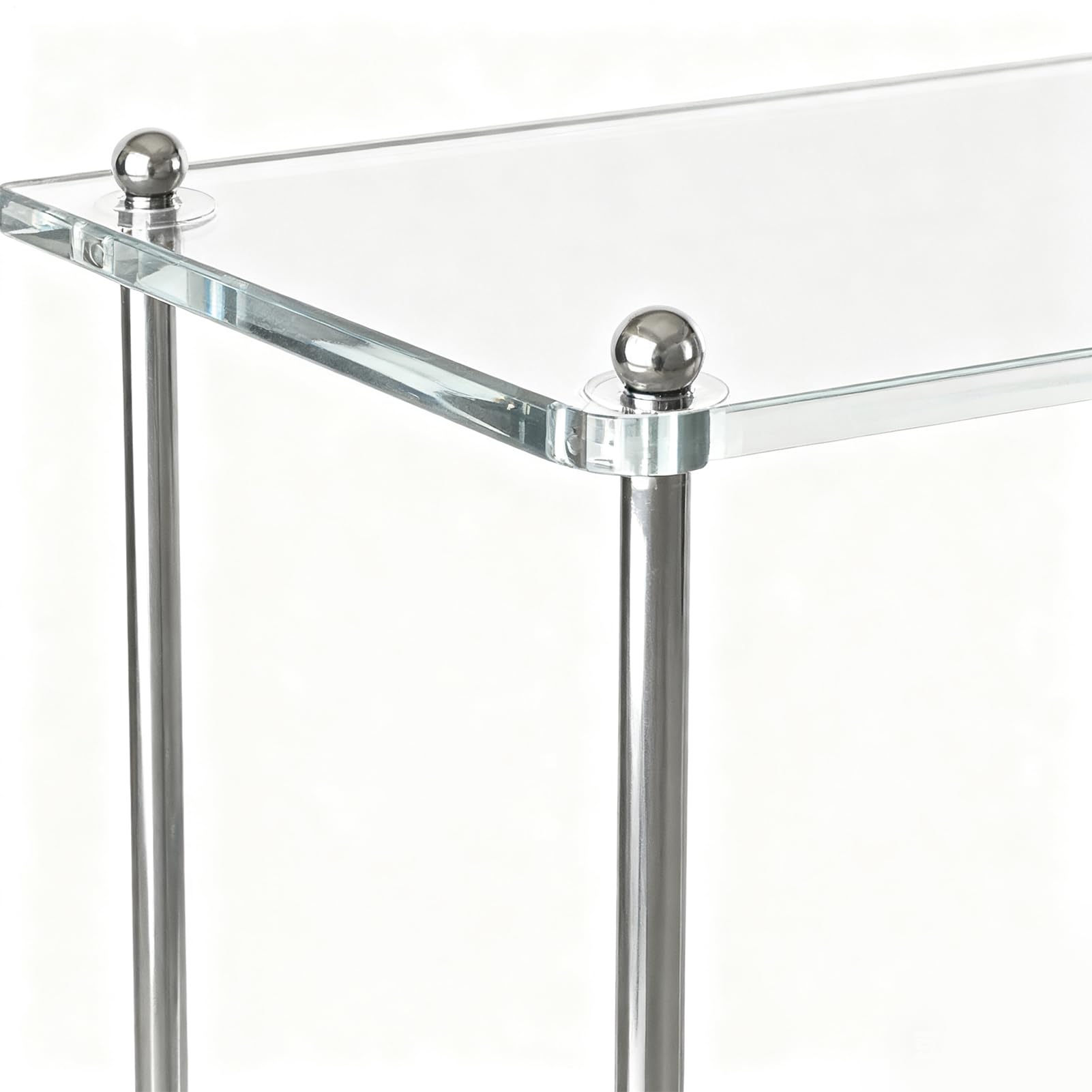 Carrello Acrilico Da Bagno Trolley di Servizio a 3 Livelli | Carrello Mobile Per Bevande per Casa Appartamento Soggiorno Cucina Bagno Studio Balcone Terrazzo Ufficio Hotel Ristorante
