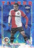2024-25 TOPPS CHROME SAPPHIRE UEFA CLUB COMPETITIONS #43 QUINTEN TIMBER RC FEYENOORD SOCCER OFFICIAL TRADING CARD OF SOCCER