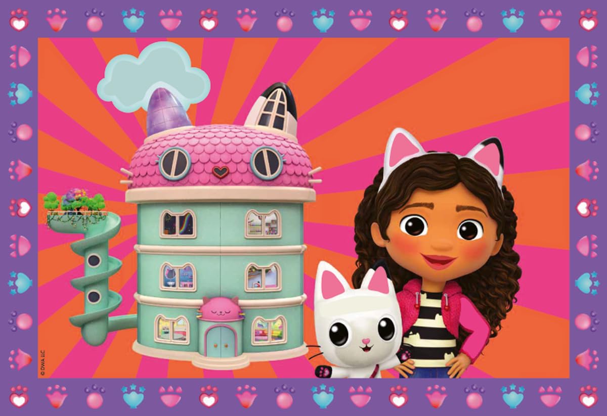 Ravensburger - Creart Junior: Gabby's Dollhouse | Malowanie według numerów dzieci | Rzemiosło dziewczynka 5 lat | Płótno do malowania dzieci | Zawiera kompletny zestaw do malowania dla dzieci | 2