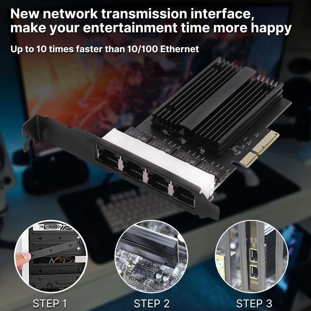DERAPID 4-Port 2.5Gbps PCIe Ethernet Card -5 DERAPID 4-Port 2.5Gbps PCIe Ethernet Card -5