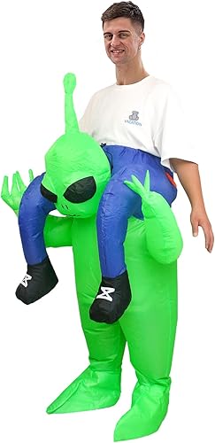 Miniatura 2 de PHQOORYTH Disfraz inflable de alienígena, disfraz de alienígena para adultos, disfraz inflable para Halloween, Navidad