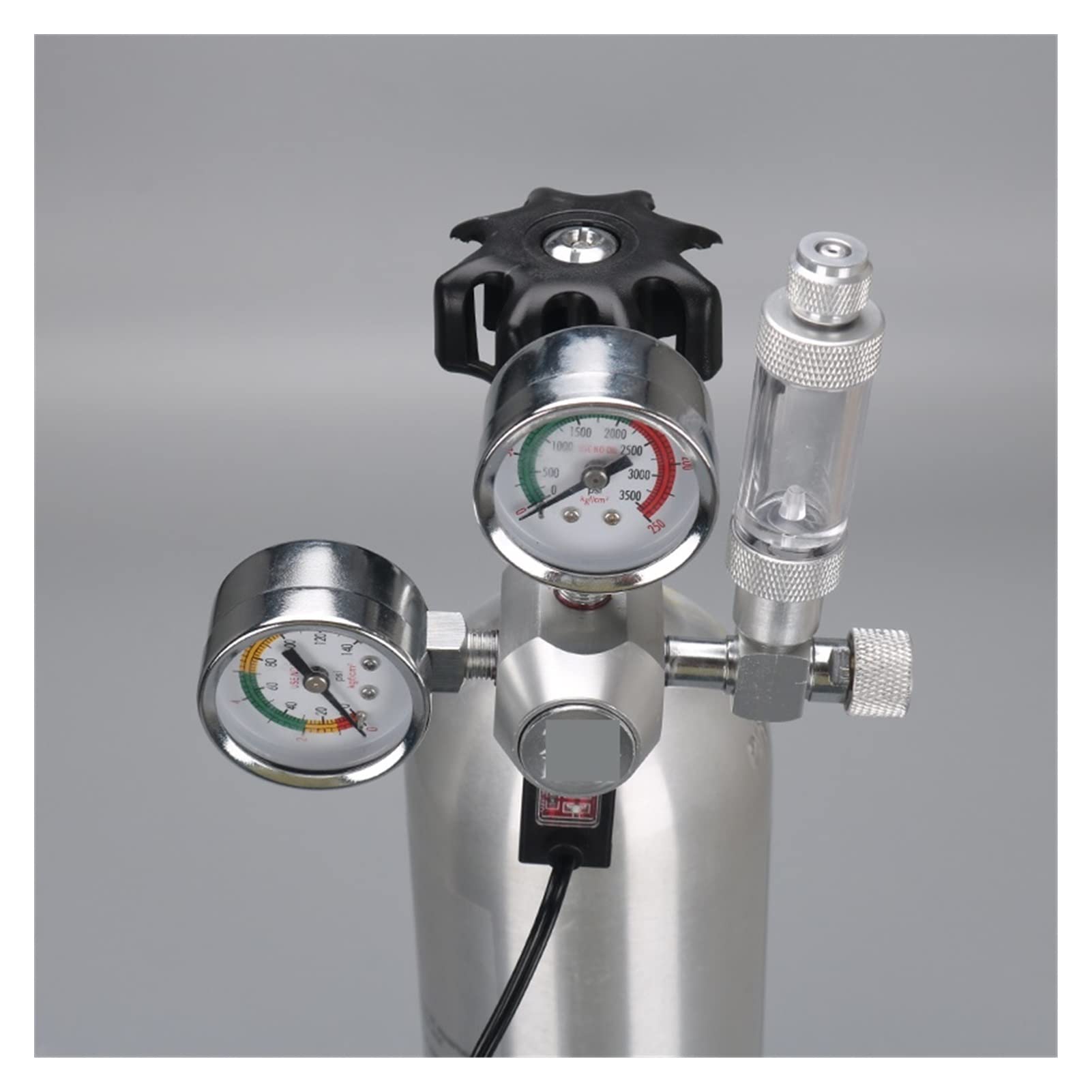 Reduktor ciśnienia CO2, Akwarium CO2 Regulator Zestaw elektromagnetyczny Układ generatora reaktora sterowania Upper(D01-12,M22)