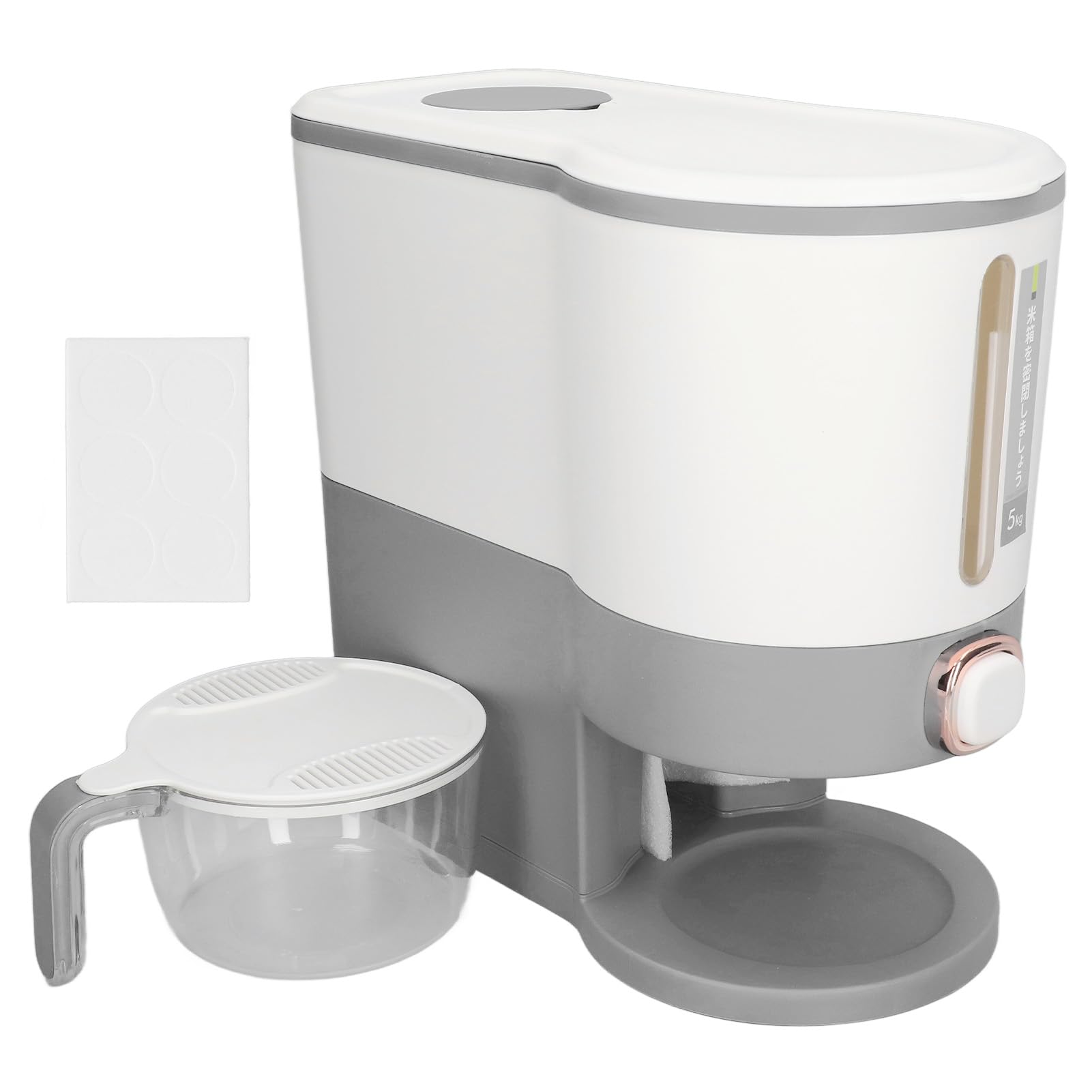 Dispenser Rotante Per Cereali - 6 Scomparti, 5 Kg, Contenitore Riso Organizzato - Foto 8