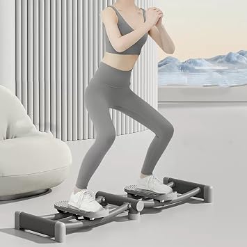 Home Black Exercise Equipment Slimming, Legs Exercise Equipment 2 in 1 Ski Exercise Machine, Stomach/Gut/Buttocks Reformer Machin