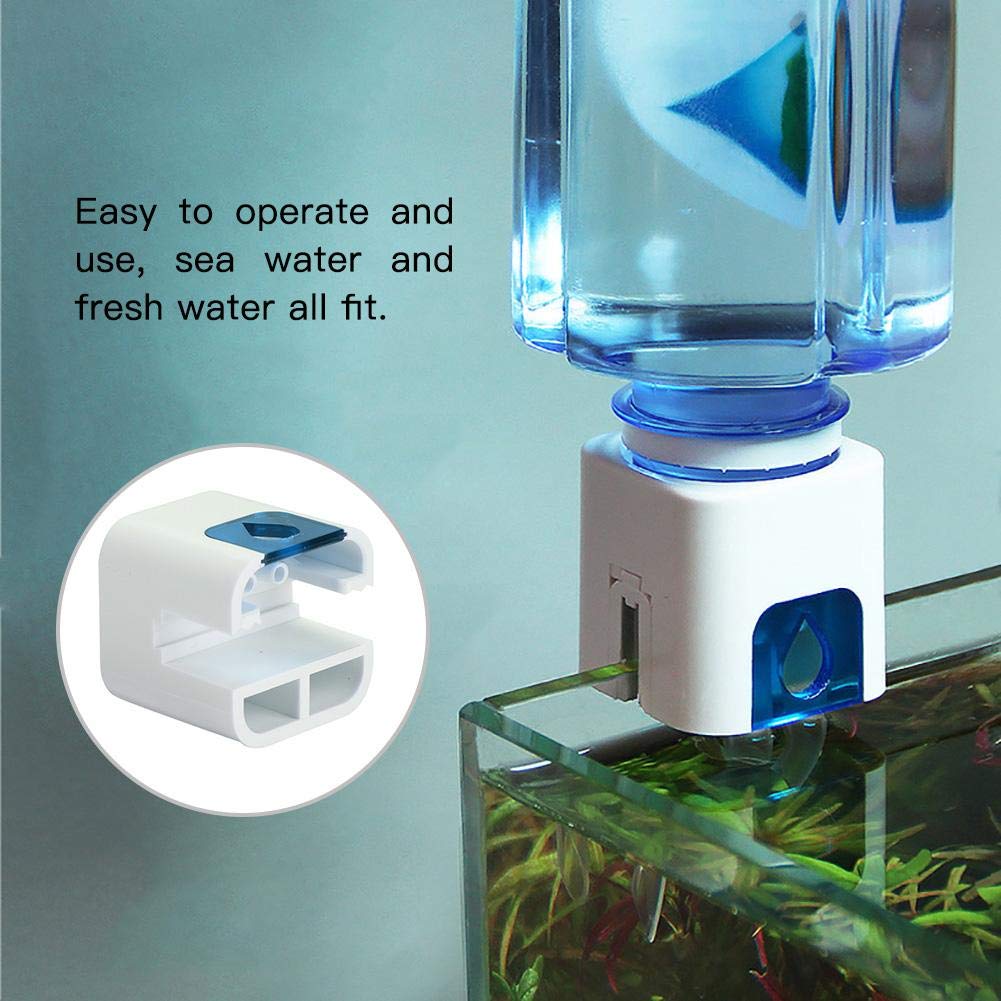 Juego de Dispositivo de Suministro de Agua automático para Dispositivo Agua para el Tanque de Peces de Acuario Juego de Dispositivo de Suministro de Agua Controlador para Aquarim Fishtank(Azul)