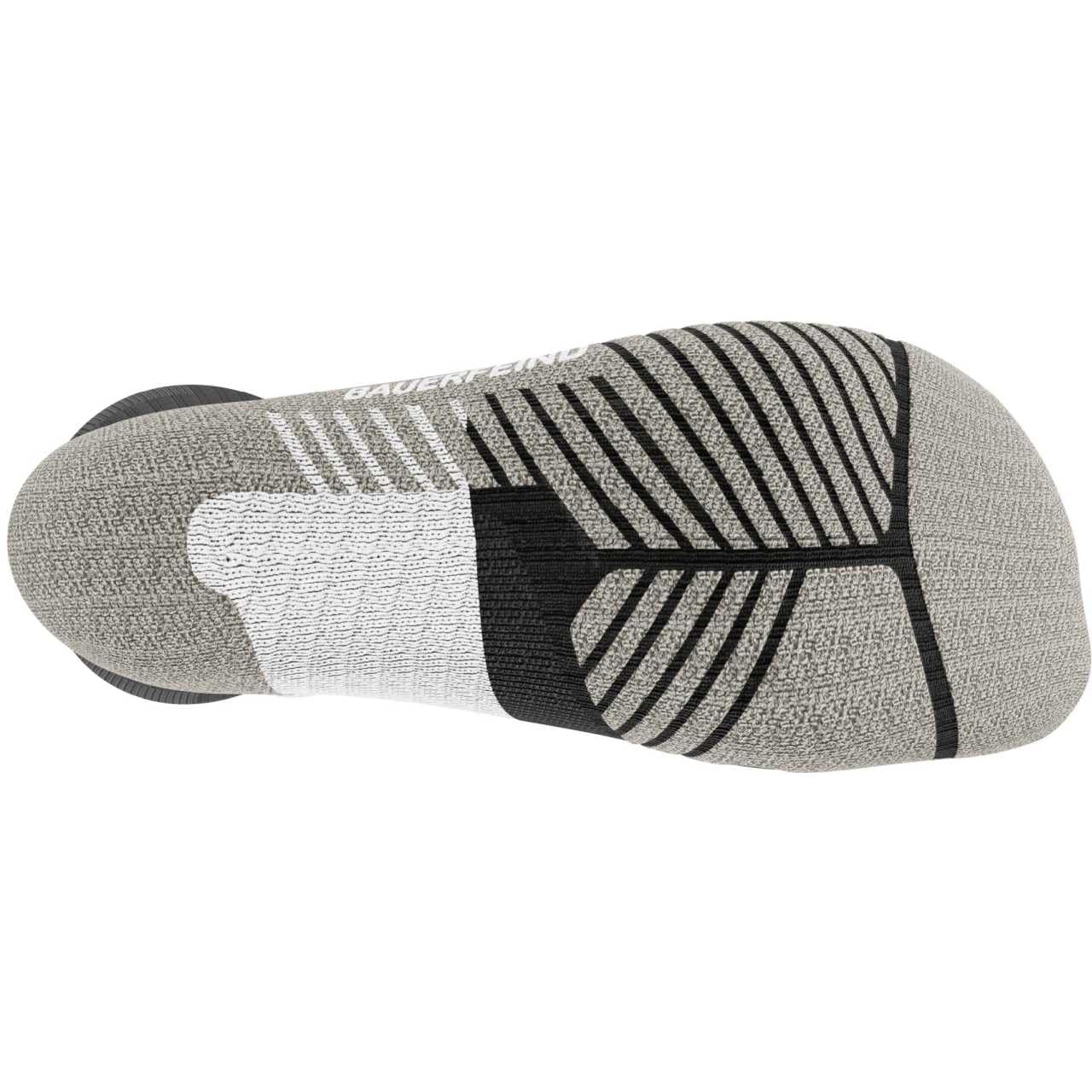 BAUERFEIND Skarpety do biegania w terenie "Trail Run Compression Socks", męskie skarpety sportowe z kompresją, stabilność w stawie skokowym, 1 para, carbon czarny, 38