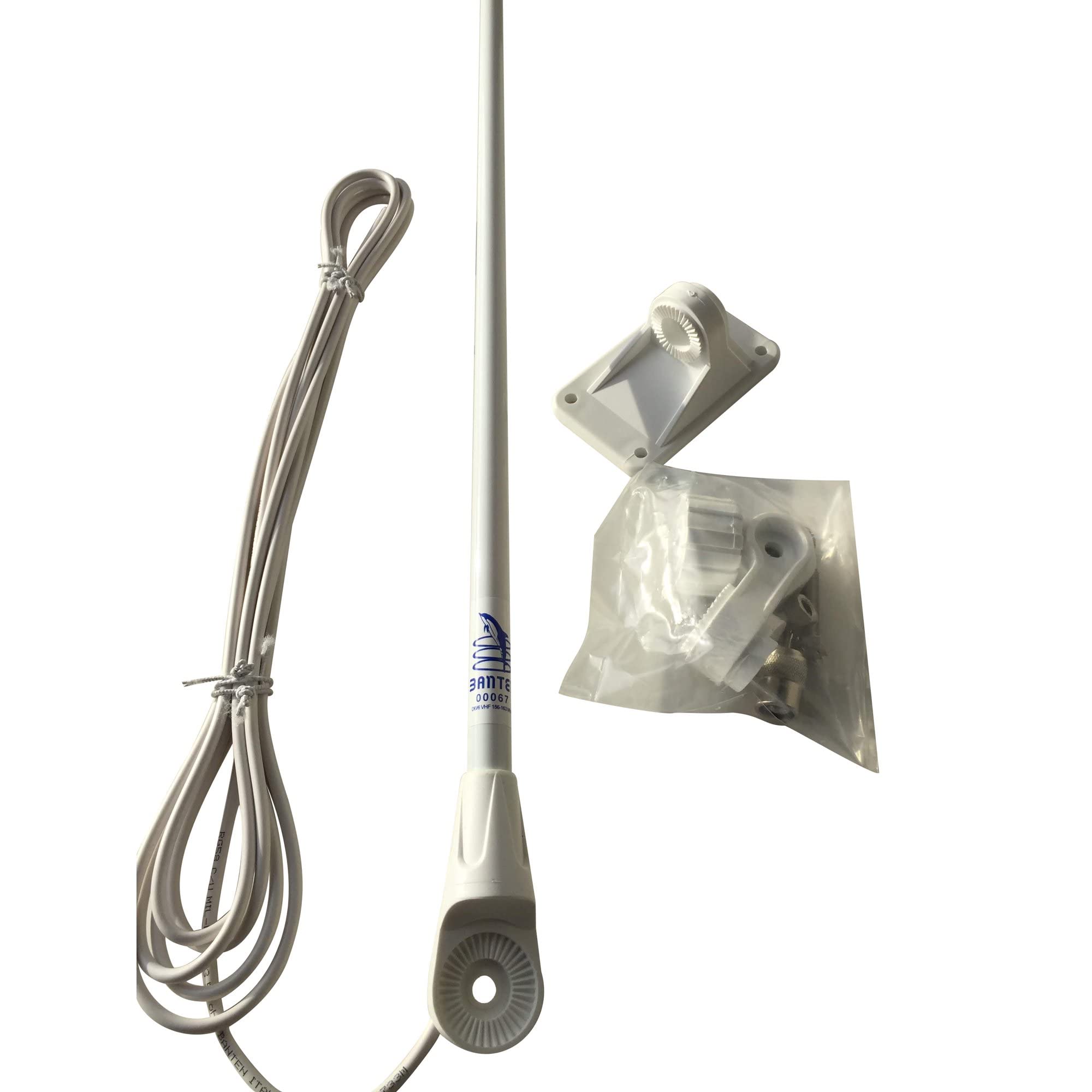 Antena VHF SPARK C-67 para embarcaciones blanco conector PL