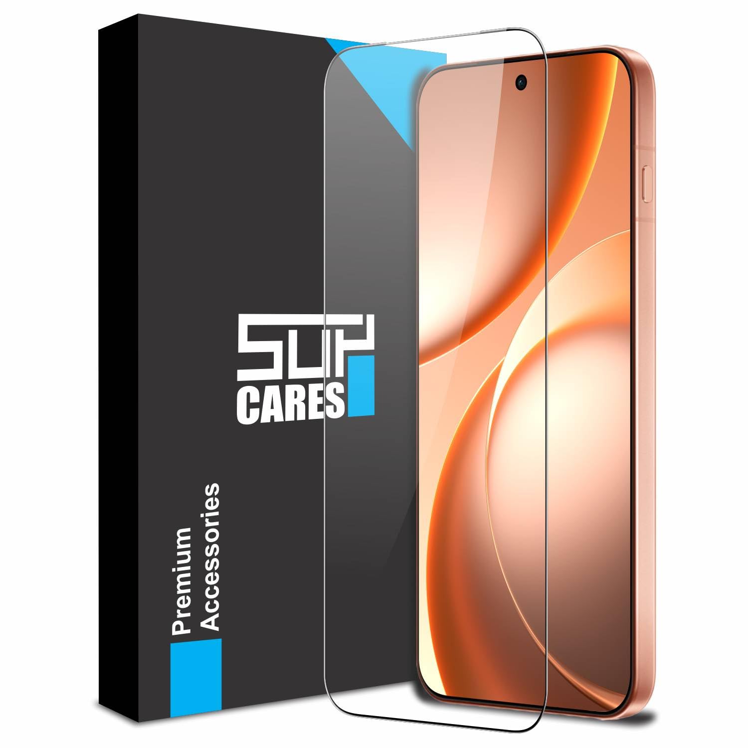 SupCares Tempered Glass for Oppo Find X9s (6.59 Inch) With Installation Kit | 9H Edge to Edge Screen Protector | Black-image-32