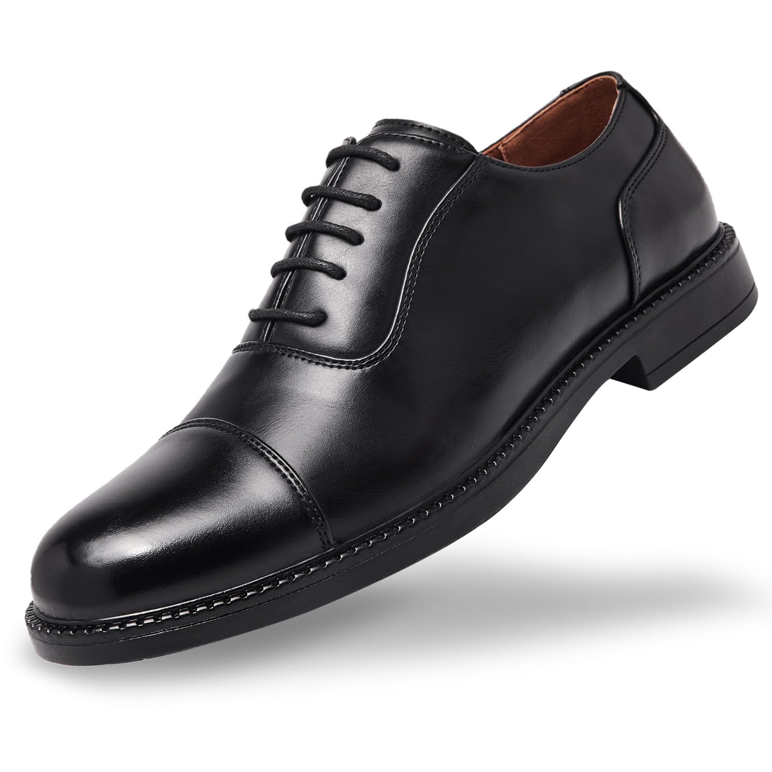 SILENTCARE Mens Dress Shoes Formal Oxford Business Comfortable Classic Lace Up Shoes