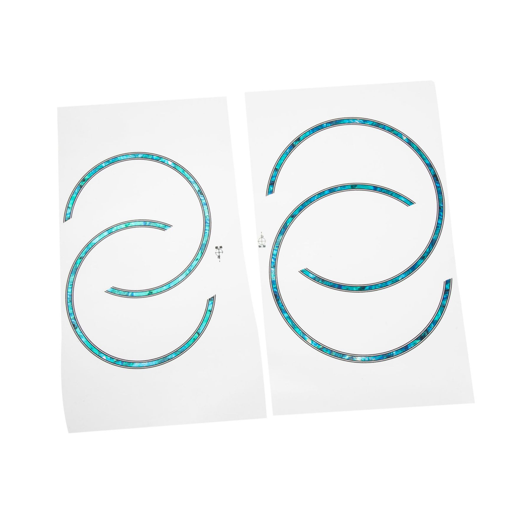 Totority Pcs Acoustic Guitar Sound Hole Rosettes Guitar Sound Hole Decals Patterns