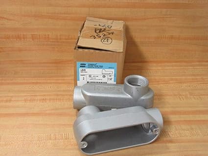 Crouse & Hinds LB49 Conduit Body Type LB Size 1 1/4