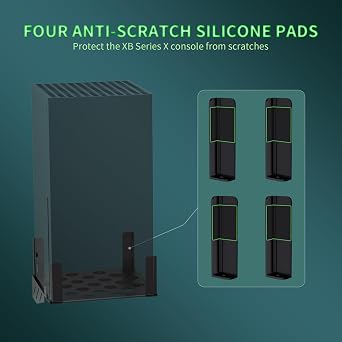 JOYTORN Wall Mount Kit Compatible with Xbox Series X with Controller and Headset Stand-Black Metal