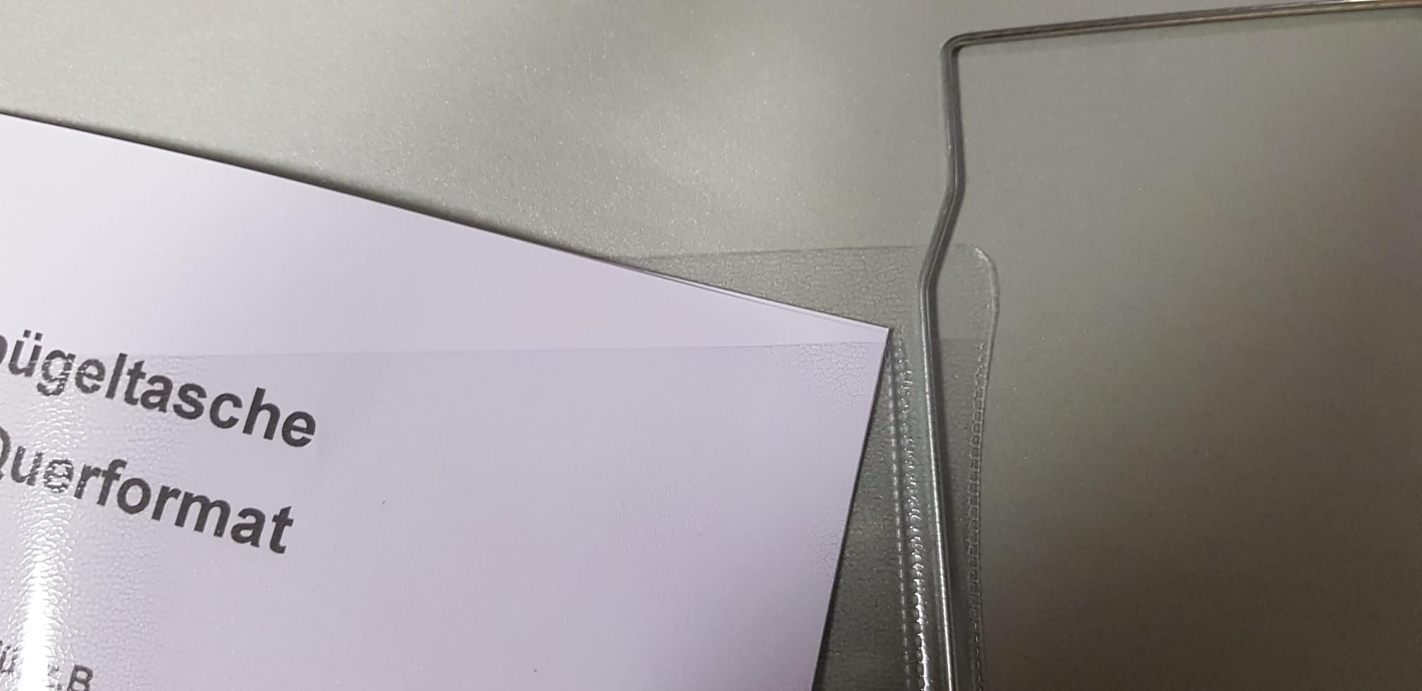 50x A5 Drahtbügeltasche (ohne Klappe), passend für A5 Querformat geeignet für z.B. Gitterboxen, Regale und Paletten