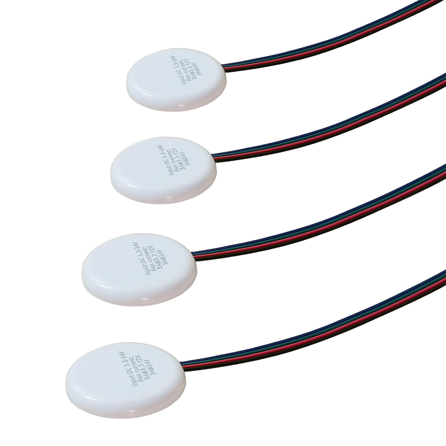 Concealed 12V LED Touch Dimmer Switch, DC 3.7-24V 72W Touch Sensor Stepless Dimming Switches for LED Strip Lights, Penetrable Wood, Stone, Glass, Penetrates up to 2 inches (Plus-Black)