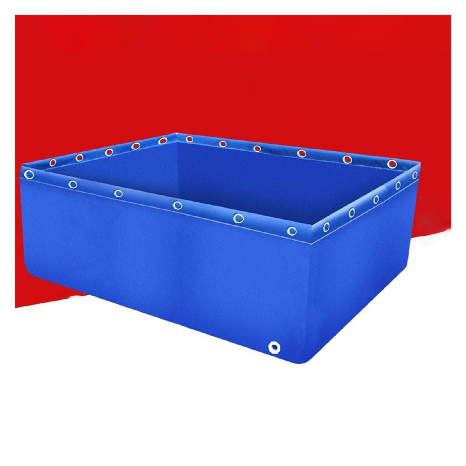 DCYEQRQ Portable Foldable Canvas Fish Pond Reservoir - Large Aquaculture Pool for Koi Breeding, Garden Irrigation, and Water Storage (Blue 1.5x1.5x1m)