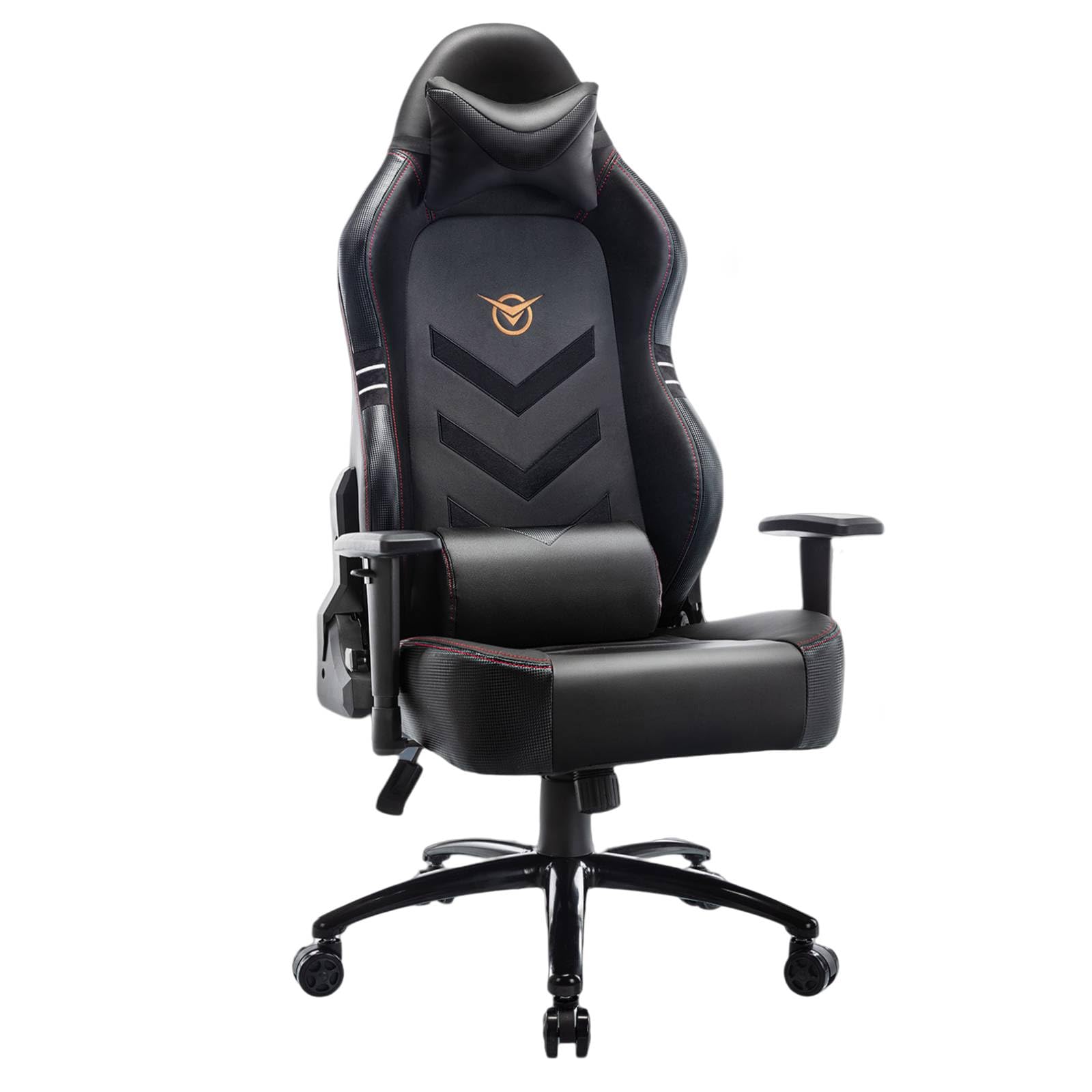 Big and Tall Gaming Chair 350lbs-Racing Computer Gamer Chair, Ergonomic Office PC Chair with Wide Seat, Reclining Back, Adjustable Armrest for Adult Teens
