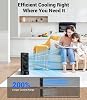 Ventiladores de torre personales que soplan aire frío, ventilador silencioso de 25dB con 24ft/s | Ventilador de escritorio pequeño de pie con 3 velocidades y temporizador, ventilador de mesa oscilante de 60° y 110°, ventilador eléctrico de piso para dormitorio, hogar, eléctrico con cable 5