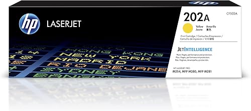 Miniatura 1 de HP Cartucho de tóner amarillo 202A | Funciona con HP Color LaserJet Pro M254, HP Color LaserJet Pro MFP M281 Series | CF502A