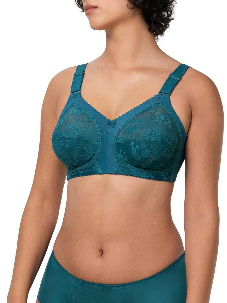 Triumph Women's Blue Coral Doreen X Non-Wired Bra, 38B